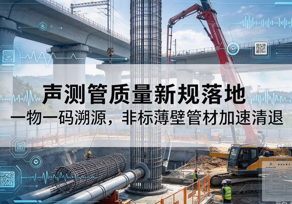 夹江声测管质量新规落地，一物一码溯源，非标薄壁管材加速清退